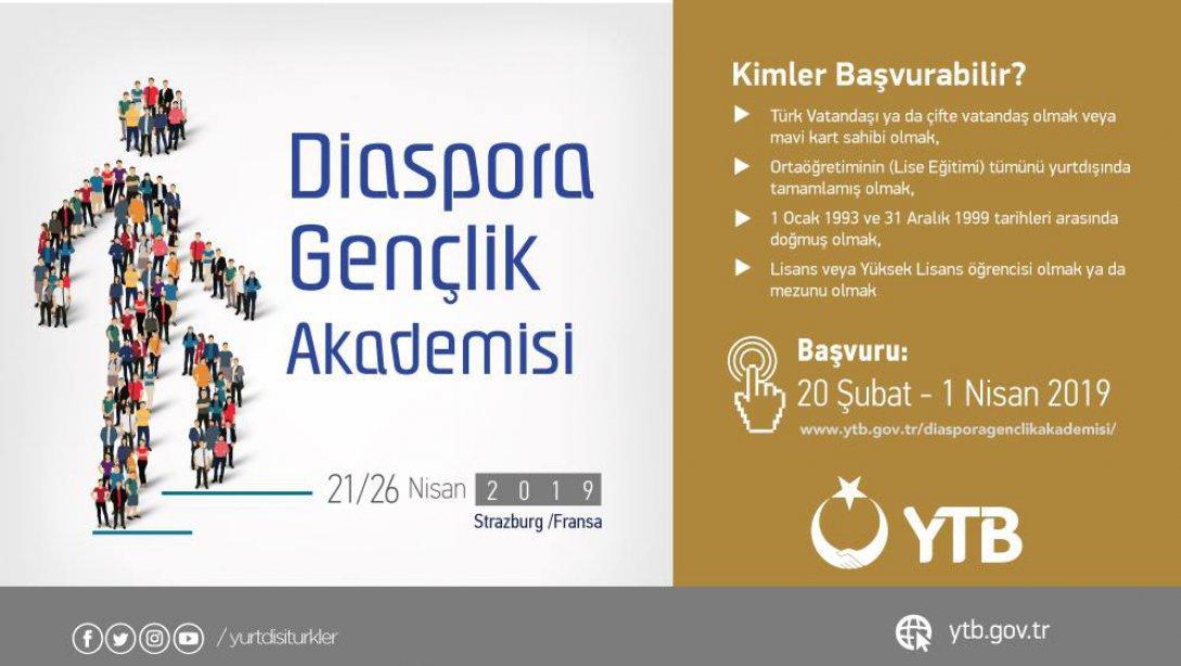 Kültür ve Turizm Bakanlığı Yurtdışı Türkler ve Akrabalar Topluluklar Başkanlığı´nın "Diaspora Gençlik Akademisi 2019" duyurusu.